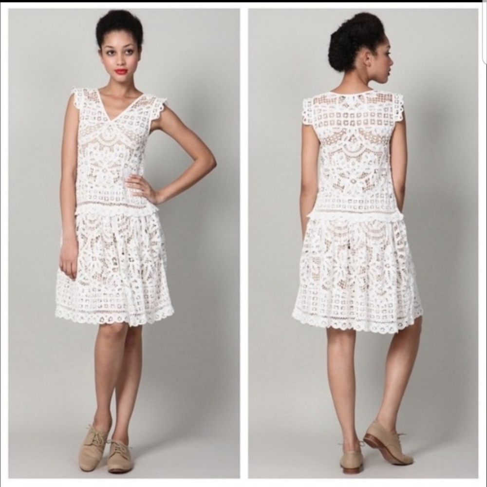 Marc by Marc Jacobs White Crochet Dress